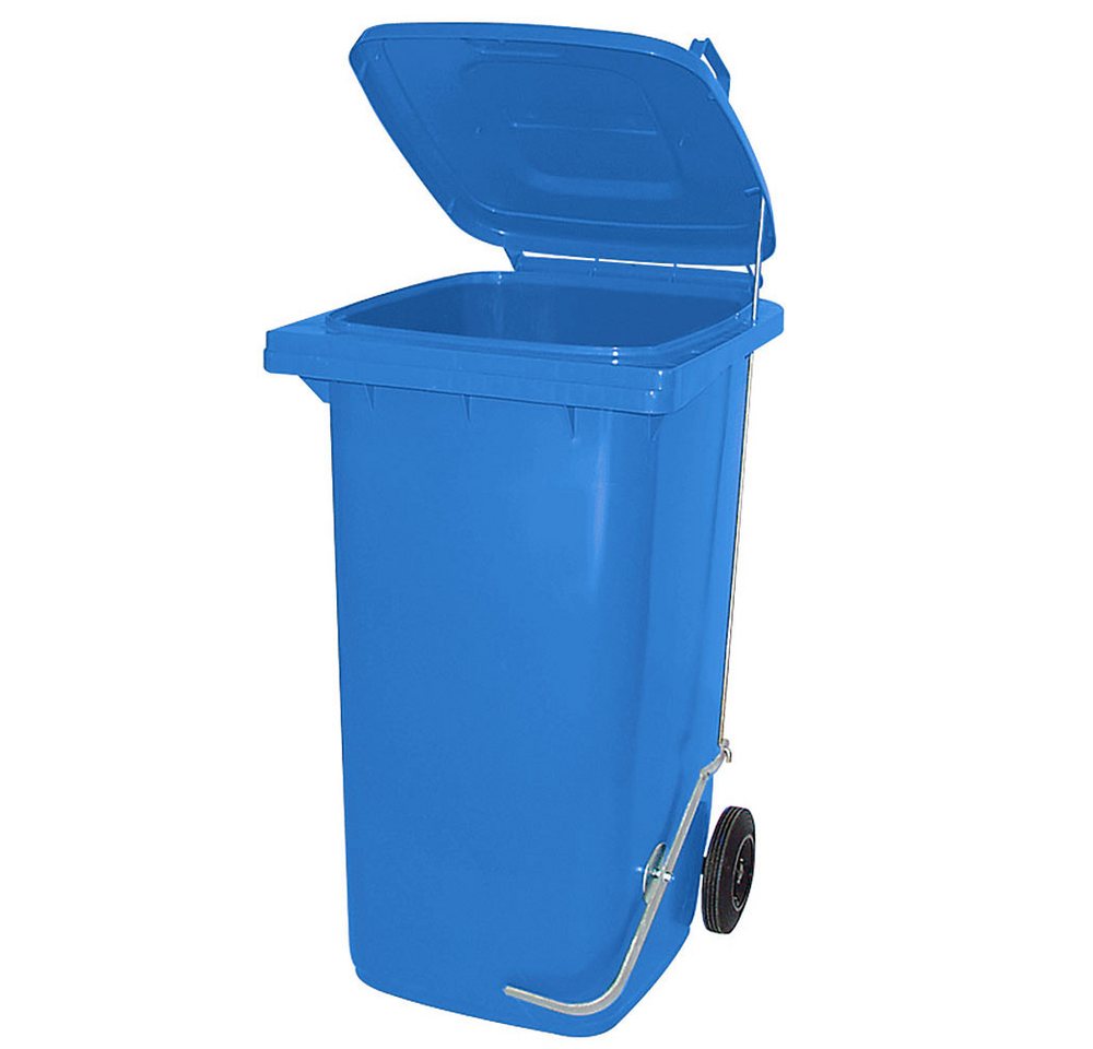 BRB-Lagertechnik Mülleimer Müllbehälter, Inhalt 80 Liter, mit Fußpedal zur Deckelöffnung, Genormte 80 Liter Mülltonne mit Fußöffnung BRB-Lagertechnik Mülleimer Müllbehälter, Inhalt 80 Liter, mit Fußpedal zur Deckelöffnung, Genormte 80 Liter Mülltonne mit Fußöffnung von BRB-Lagertechnik