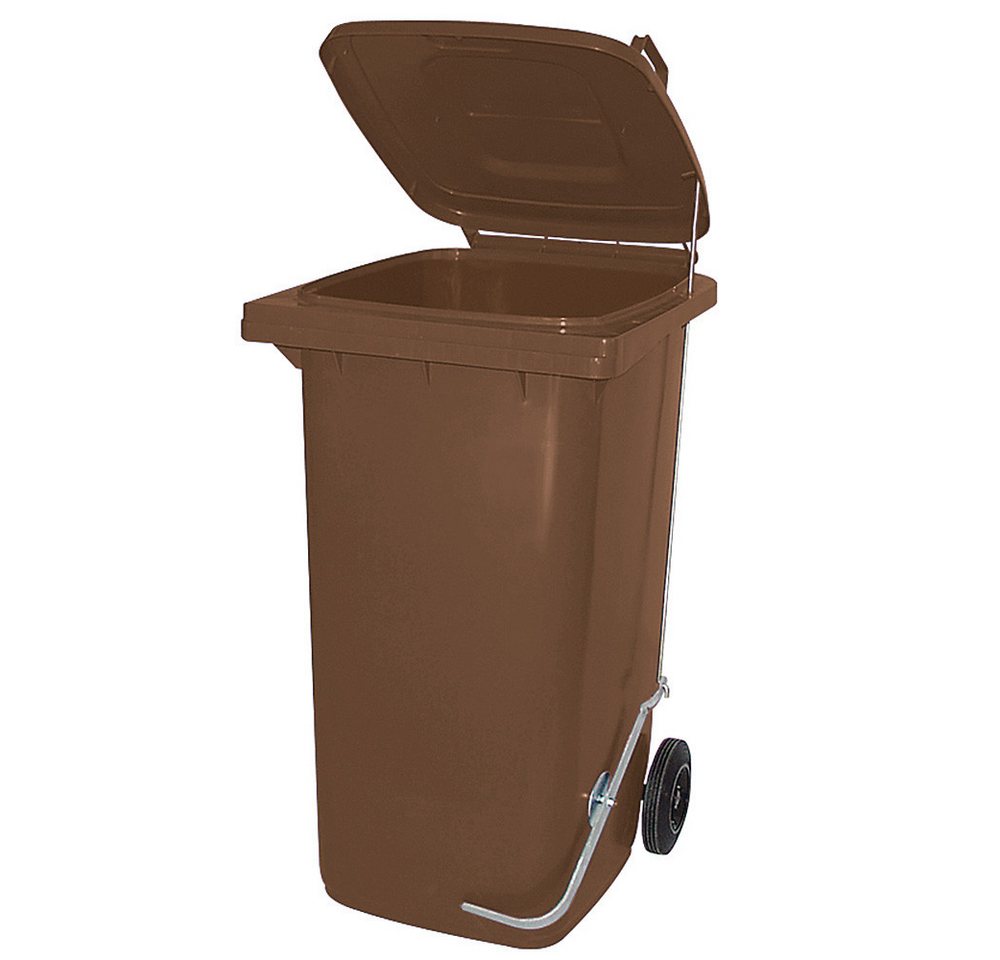 BRB-Lagertechnik Mülleimer Müllbehälter, Inhalt 80 Liter, mit Fußpedal zur Deckelöffnung, Genormte 80 Liter Mülltonne mit Fußöffnung BRB-Lagertechnik Mülleimer Müllbehälter, Inhalt 80 Liter, mit Fußpedal zur Deckelöffnung, Genormte 80 Liter Mülltonne mit Fußöffnung von BRB-Lagertechnik