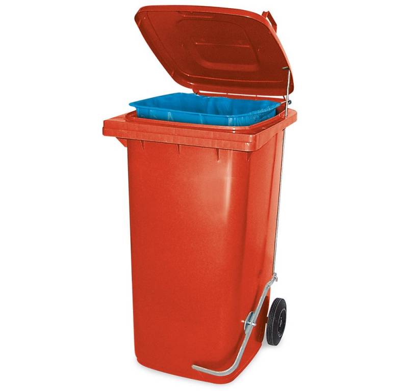 BRB-Lagertechnik Mülleimer Müllbehälter mit Fußpedal u. Klemmring, 120 Liter, Qualität, Wirtschaftlichkeit und lange Lebensdauer von BRB-Lagertechnik