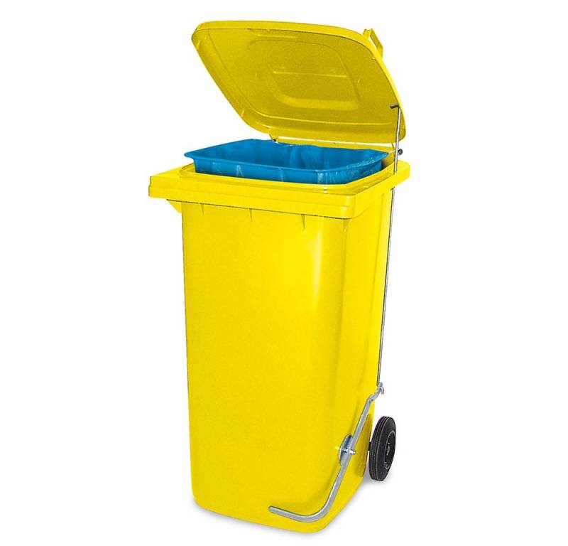 BRB-Lagertechnik Mülleimer Müllbehälter mit Fußpedal u. Klemmring, 120 Liter, Qualität, Wirtschaftlichkeit und lange Lebensdauer von BRB-Lagertechnik