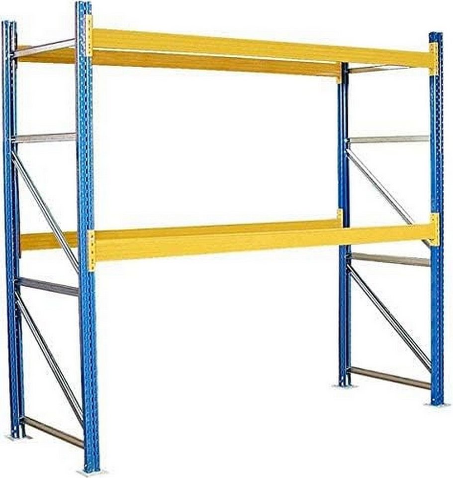 BRB-Lagertechnik Schwerlastregal Palettenregal mit 2 Paar Tragbalken für 9 Europaletten, Palettenregal mit 2 Paar Tragbalken für 9 Europaletten BRB-Lagertechnik Schwerlastregal Palettenregal mit 2 Paar Tragbalken für 9 Europaletten, Palettenregal mit 2 Paar Tragbalken für 9 Europaletten von BRB-Lagertechnik