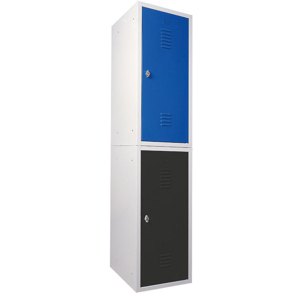 BRB-Lagertechnik Spind 2 Schließfachschränke Stahlblech, HxBxT 900x415x490 mm Leicht und hygienisch zu reinigen BRB-Lagertechnik Spind 2 Schließfachschränke Stahlblech, HxBxT 900x415x490 mm Leicht und hygienisch zu reinigen von BRB-Lagertechnik