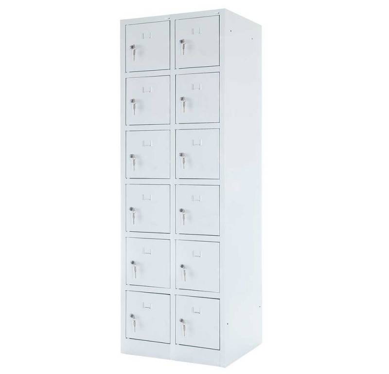 BRB-Lagertechnik Spind Stahl-Fächerschrank mit Sockel, lichtgrau Leicht und hygienisch zu reinigen BRB-Lagertechnik Spind Stahl-Fächerschrank mit Sockel, lichtgrau Leicht und hygienisch zu reinigen von BRB-Lagertechnik