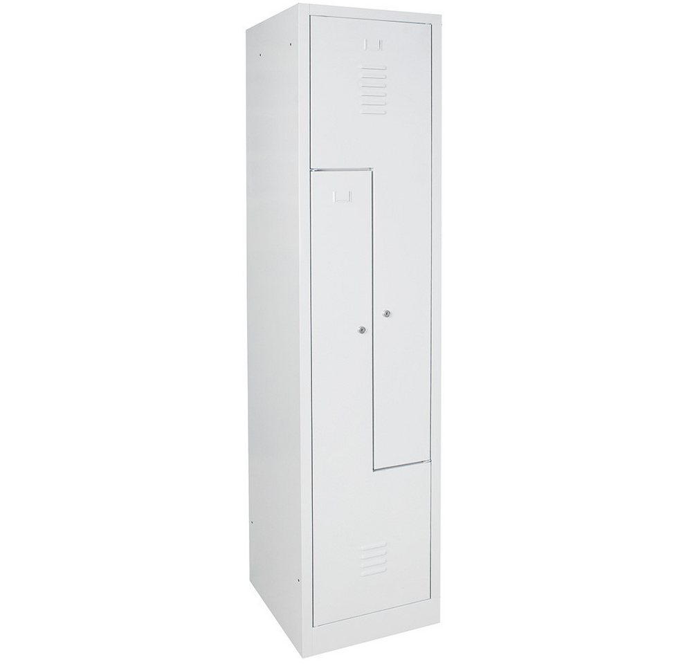 BRB-Lagertechnik Spind Z-Spind, 2 Abteile, BxTxH 415x500x1800 mm Mehr Stauraum auf gleichem Platz BRB-Lagertechnik Spind Z-Spind, 2 Abteile, BxTxH 415x500x1800 mm Mehr Stauraum auf gleichem Platz von BRB-Lagertechnik