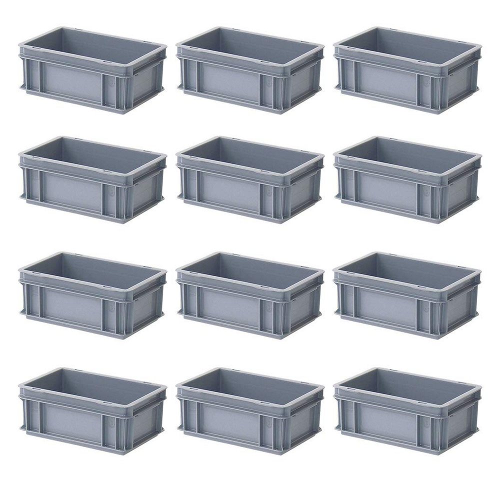 BRB-Lagertechnik Stapelbox 12x Eurobehälter mit 2 Griffleisten, LxBxH 300x200x120 mm, Leichte und stabile Eurobehälter BRB-Lagertechnik Stapelbox 12x Eurobehälter mit 2 Griffleisten, LxBxH 300x200x120 mm, Leichte und stabile Eurobehälter von BRB-Lagertechnik