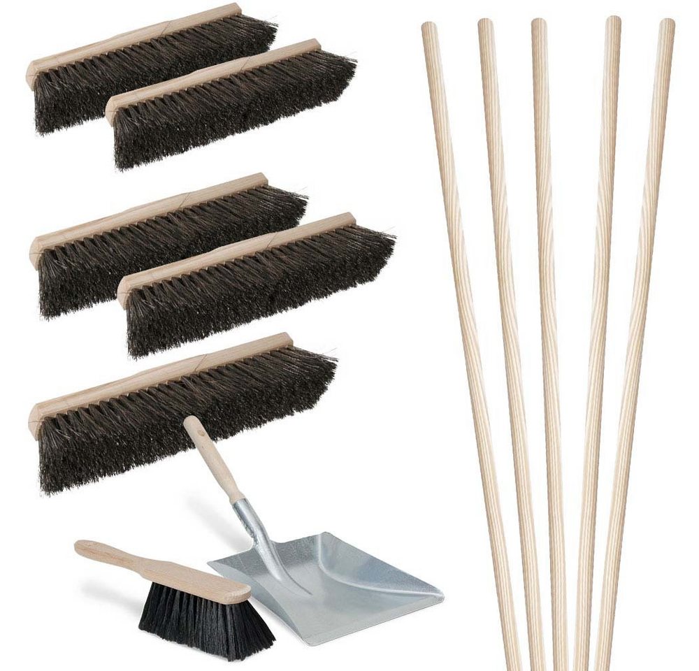 BRB-Lagertechnik Staubbesen Besen-Spar-Set 10-teilig + 1x Kehr-Set, Zur Reinigung im Innenbereich - weiche Borsten BRB-Lagertechnik Staubbesen Besen-Spar-Set 10-teilig + 1x Kehr-Set, Zur Reinigung im Innenbereich - weiche Borsten von BRB-Lagertechnik
