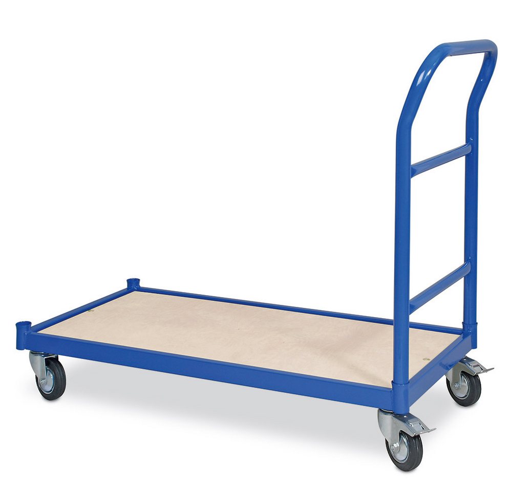 BRB-Lagertechnik Transportwagen Schiebebügelwagen LxBxH 1070x500x890 mm, 4 Lenkrollen von BRB-Lagertechnik