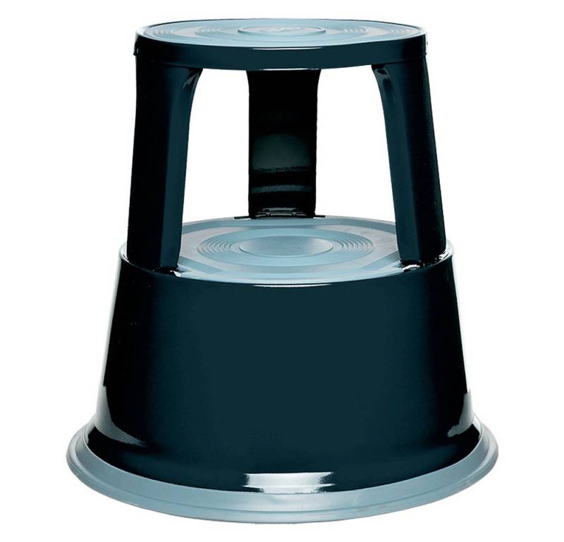 BRB-Lagertechnik Tritthocker Rollhocker aus Stahlblech, 3 Lenkrollen, Höhe 430 mm von BRB-Lagertechnik