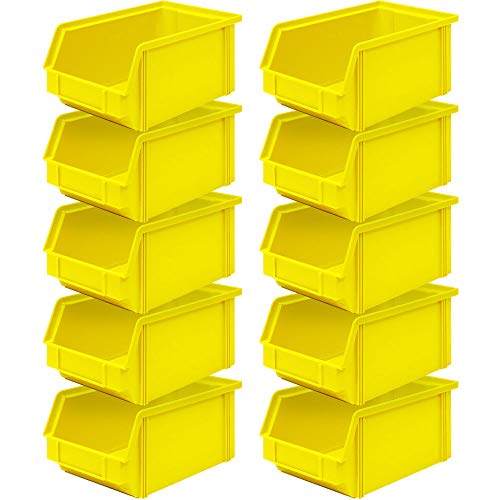 10x Sichtbox"CLASSIC“ FB 4, LxBxH 230/200x140x122 mm, Inhalt 3,7 Liter, gelb von BRB