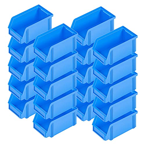 20x Sichtlagerbehälter"CLASSIC“ FB 5, LxBxH 170/140x100x77 mm, Inhalt 1,0 Liter, blau von BRB