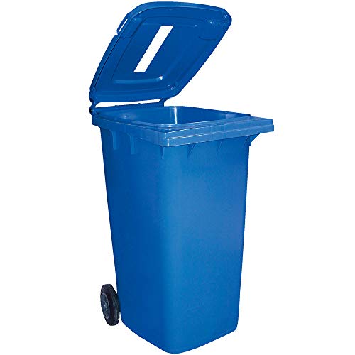 240 Liter Mülltonne mit Einwurfschlitz, BxTxH 580x740x1070 mm, blau von BRB