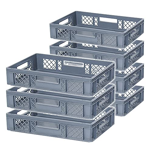 BRB 7 Eurobehälter mit 4 Durchfassgriffen, LxBxH 600x400x120 mm, 23 Liter, grau BRB 7 Eurobehälter mit 4 Durchfassgriffen, LxBxH 600x400x120 mm, 23 Liter, grau von BRB