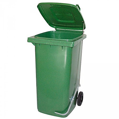BRB 120 Liter Mülltonne/Müllgroßbehälter, grün, mit Fußpedal für handfreie Bedienung BRB 120 Liter Mülltonne/Müllgroßbehälter, grün, mit Fußpedal für handfreie Bedienung von BRB