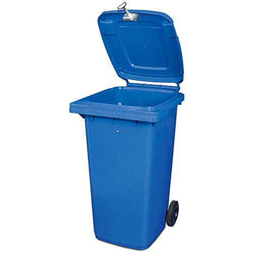 BRB 240 Liter DIN Mülltonne mit Schloß, blau von BRB
