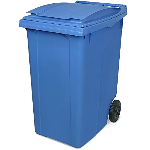 BRB 360 Liter Mülltonne nach DIN EN ISO 9001 und DIN EN ISO 14001, HxBxT 1090x620x860 mm, blau von BRB