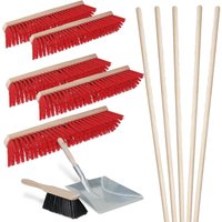 Besen-Spar-Set 10-teilig, 60 cm, rot von BRB