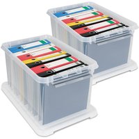 Ordnerboxen-Set mit Deckel, 2er Set Ordnerboxen-Set mit Deckel, 2er Set von BRB