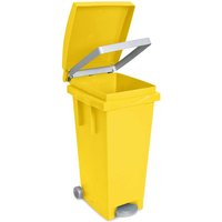 Tret-Abfallbehälter mit Rollen, gelb (2er Set) von BRB