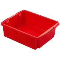 Dreh- und Stapelbehälter, Inhalt 17 Liter, rot LxBxH 455x360x145 mm, Polypropylen (PP) (10er-Set) von BRB