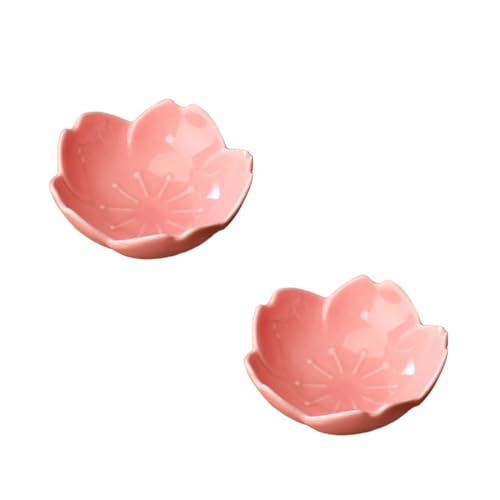 BRBASAP 2 Stück rosa Kirschblüten-Porzellan-Sauce/Gewürzschalen Sushi-Soja-Dip-Schalen Dessert und Vorspeisenteller, japanische Küchenwerkzeuge und Zubehör BRBASAP 2 Stück rosa Kirschblüten-Porzellan-Sauce/Gewürzschalen Sushi-Soja-Dip-Schalen Dessert und Vorspeisenteller, japanische Küchenwerkzeuge und Zubehör von BRBASAP