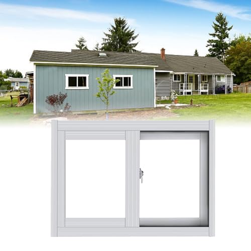 Schuppenfenster,Schiebefenster,Esszimmer Mit Schiebefenstern Mit Gehärtetem Glas,Unterputz-Horizontal-Schiebefenster Für Scheunen, Garagen von BRCYKRWY