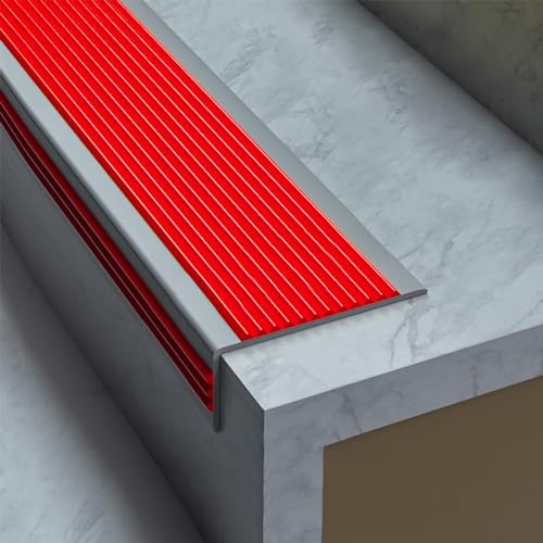 Treppenkantenprofil Selbstklebend Treppenkantenprofil Vinyl Treppenkantenprofil Treppenprofil L-Form Kunststoff Treppen-Kantenschutz Für Den Außen- Und Innenbereich Selbstklebende ( Color : Rosso , Si Treppenkantenprofil Selbstklebend Treppenkantenprofil Vinyl Treppenkantenprofil Treppenprofil L-Form Kunststoff Treppen-Kantenschutz Für Den Außen- Und Innenbereich Selbstklebende ( Color : Rosso , Si von BRCYKRWY