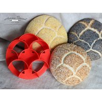 3, 5" Großer Concha Brotstempel Mit Fischwaage Muster/Mermaid Cutter Birthday Party Gebäck 3, 5" Großer Concha Brotstempel Mit Fischwaage Muster/Mermaid Cutter Birthday Party Gebäck von BREADSTAMPS
