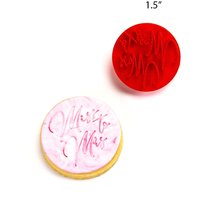Braut Shower "Miss To Mrs" Fondant Keksstempel 1, 5" Durchmesser Braut Shower "Miss To Mrs" Fondant Keksstempel 1, 5" Durchmesser von BREADSTAMPS