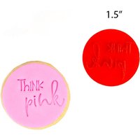 Fondant Prägung "Think Pink" Keksstempel 40mm Durchmesser Fondant Prägung "Think Pink" Keksstempel 40mm Durchmesser von BREADSTAMPS