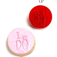 Hochzeits-Themen "I Do" Fondant Keksstempel 1, 5" Durchmesser Fondantform/Prägung Hochzeits-Themen "I Do" Fondant Keksstempel 1, 5" Durchmesser Fondantform/Prägung von BREADSTAMPS