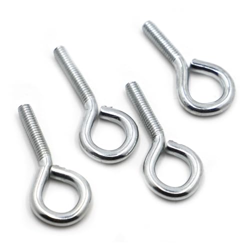 BREAKA M3 verzinkter Karbonstahl-Schafsaugenschraube, geschlossener Haken mit Ringschraube, Hebering, Schafshorn-Ösenschraube (Size : 30mm, Color : M3 10pcs) von BREAKA