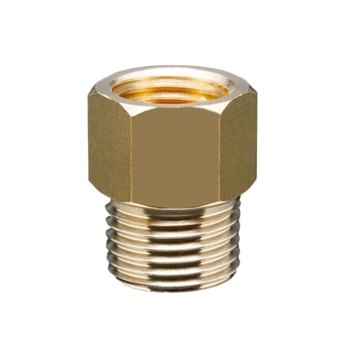 M14 M16 5 Stück Metrisches Innengewinde auf Außengewinde Messing Rohrverschraubung Koppler Steckverbinder Adapter (Color : M16 F to M14 M) von BREAKA