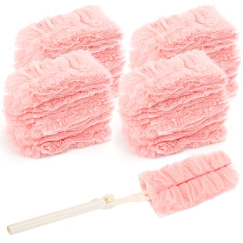 40 Stück Staubmagnet Duster Nachfüllpack Staubwedel mit 1 Einziehbarer Griff Staubfänger Einweg Staubwischer Gegen Staub für Eine Breite Palette von Reinigungsaufgaben im Alltag zu Hause von BREANIFULL