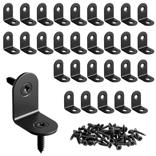 30 Stück 23x23mm Winkelverbinder Edelstahl Schwarz Eckwinkel Edelstahl Stuhlwinkel L-Form Stahlwinkel Möbel Halterungen mit 60 Screws (BREANIFULL40036, Euro, Edelstahl, 30, 25*25mm, BREANIFULL40036) 30 Stück 23x23mm Winkelverbinder Edelstahl Schwarz Eckwinkel Edelstahl Stuhlwinkel L-Form Stahlwinkel Möbel Halterungen mit 60 Screws (BREANIFULL40036, Euro, Edelstahl, 30, 25*25mm, BREANIFULL40036) von BREANIFULL