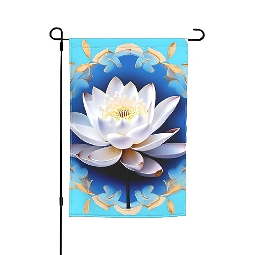 Asiatische Lotu's Blumen Gartenflagge 30,5 x 45,7 cm Hofflagge Outdoor kleine Gartenflagge Weihnachtsdekoration Flagge von BREAUX