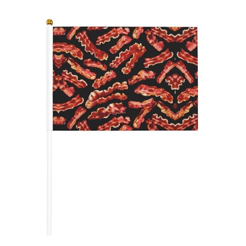 Doppelseitige Handflagge mit Speckmuster, lebendige Farben, für Sportturniere und Spiele von BREAUX