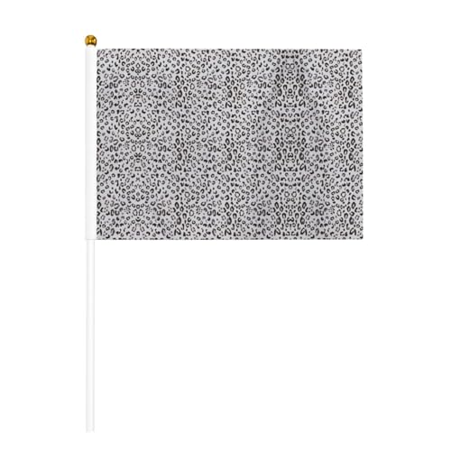 Handflagge mit Leopardenmuster, doppelseitig, lebendige Farben, für Sportturniere und Spiele von BREAUX