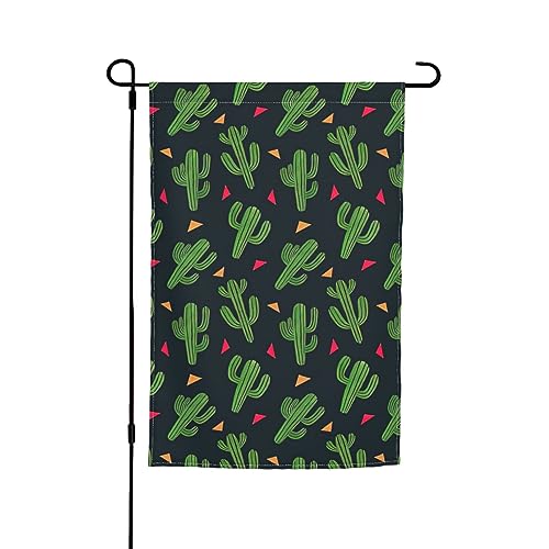 Kaktus-Kunst-Gartenflagge, 30,5 x 45,7 cm, Innenhofflagge, kleine Gartenflagge, Weihnachtsdekoration von BREAUX