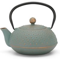 Kleine Teekanne de Gusseisen de 0,9 Liter für Induktion, Kanne de Gusseisen asiatisch blau mit Griff und Filter de Edelstahl - Ideal für lose Sorten Kleine Teekanne de Gusseisen de 0,9 Liter für Induktion, Kanne de Gusseisen asiatisch blau mit Griff und Filter de Edelstahl - Ideal für lose Sorten von BREDEMEIJER