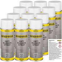 12x BREHMA Antimarderspray Marderschreck Marder Spray 400ml von BREHMA