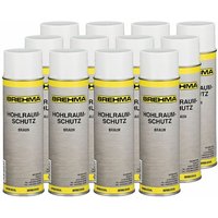 Brehma - 12x Hohlraumschutz Hohlraumversiegelung Spray 500ml Wachs braun von BREHMA