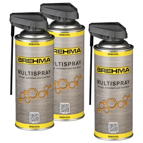 3x BREHMA Cobra Sprühkopf Multispray 400ml Multifunktionsöl Öl Vielzweckspray Kriechöl von BREHMA