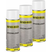 3x BREHMA Sprühkleber extra Stark Kontaktkleber Kleber Spray von BREHMA