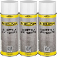 3x Brehma Etikettenentferner Spray Kleberentferner 400ml Aufkleberlöser von BREHMA