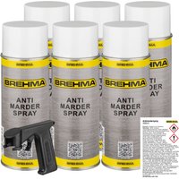 6x BREHMA Antimarderspray Marderschreck Marder Spray 400ml mit Griff von BREHMA