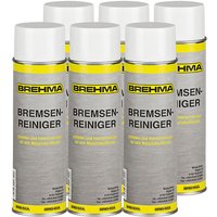 Brehma - 6x Bremsenreiniger 500ml Teilereiniger Entfetter Sprühdose mit Griff von BREHMA