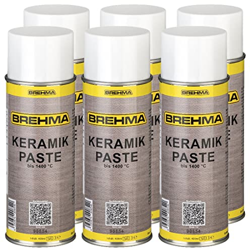 6x BREHMA Keramikpaste Spray 400ml Keramikpastenspray bis 1400° C von BREHMA