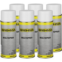 Brehma - 6x Multispray 400ml Multifunktionsöl Vielzweckspray Kriechöl mit Griff von BREHMA