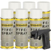 Brehma - 6x ptfe Spray Kriechöl Schmiermittel Trockenschmierung mit Griff von BREHMA