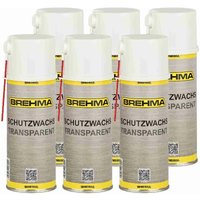 Brehma - 6x Schutzwachs Spray transparent Unterbodenwachs Hohlraumwachs mit Griff von BREHMA